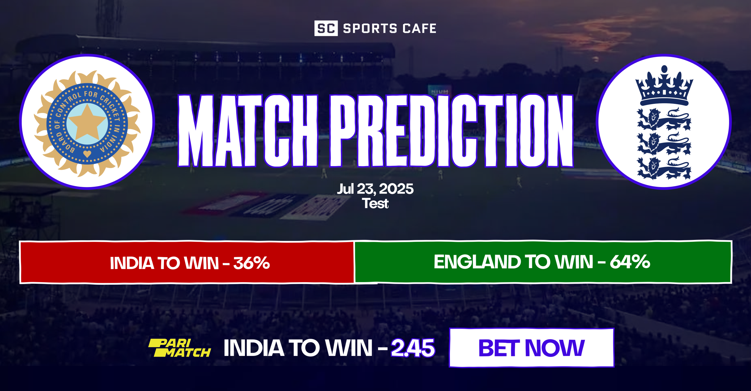 england vs india match prediction.
